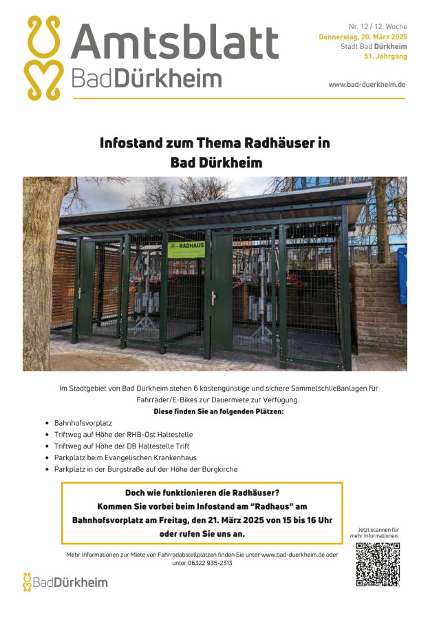 Bad Dürkheimer Woche Titelblatt 12/2025