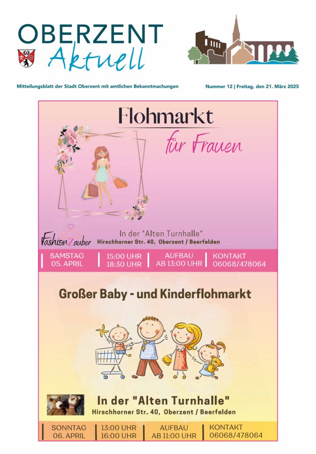 Oberzent aktuell Titelblatt 12/2025