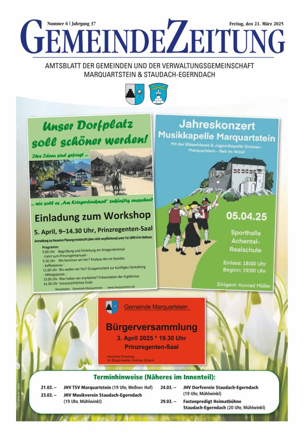 Marquartsteiner und Staudach-Egerndacher Nachrichten Titelblatt 06/2025