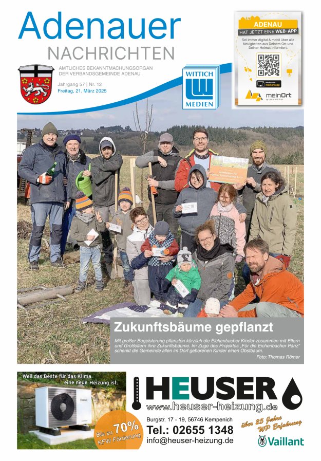 Adenauer Nachrichten Titelblatt 12/2025