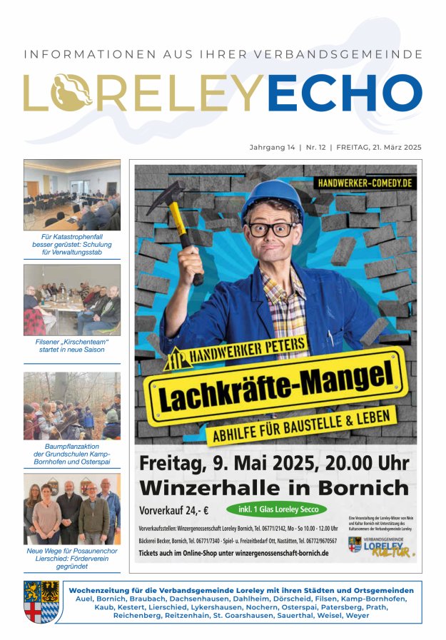Loreley-Echo - Mitteilungsblatt der Verbandsgemeinde Loreley Titelblatt 12/2025