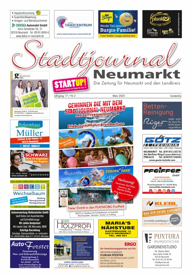 Stadtjournal Neumarkt Titelblatt 03/2025