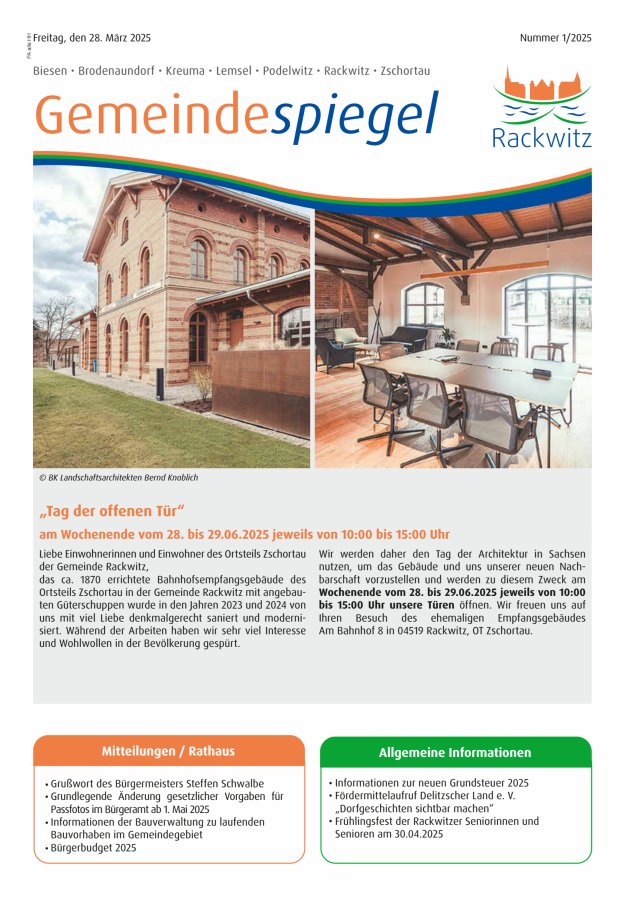 Gemeindespiegel Titelblatt 01/2025