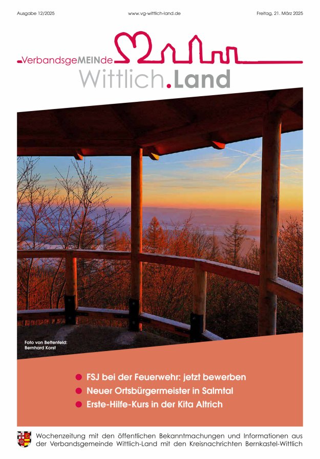 Mein Wittlich.Land Titelblatt 12/2025