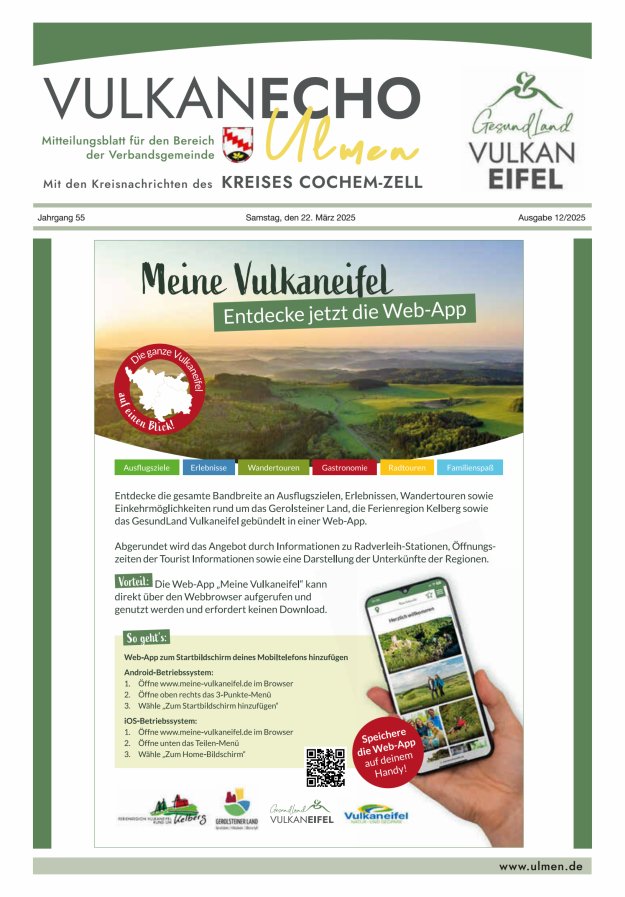 Vulkan Echo VG Ulmen Titelblatt 12/2025