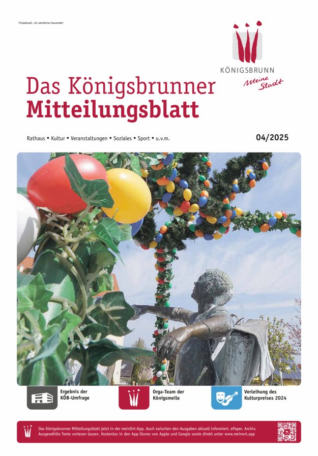 Königsbrunner Mitteilungsblatt Titelblatt 03/2025