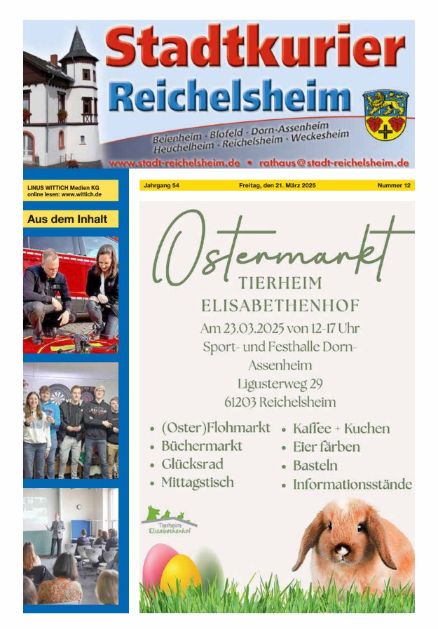 Stadtkurier Reichelsheim Titelblatt 12/2025