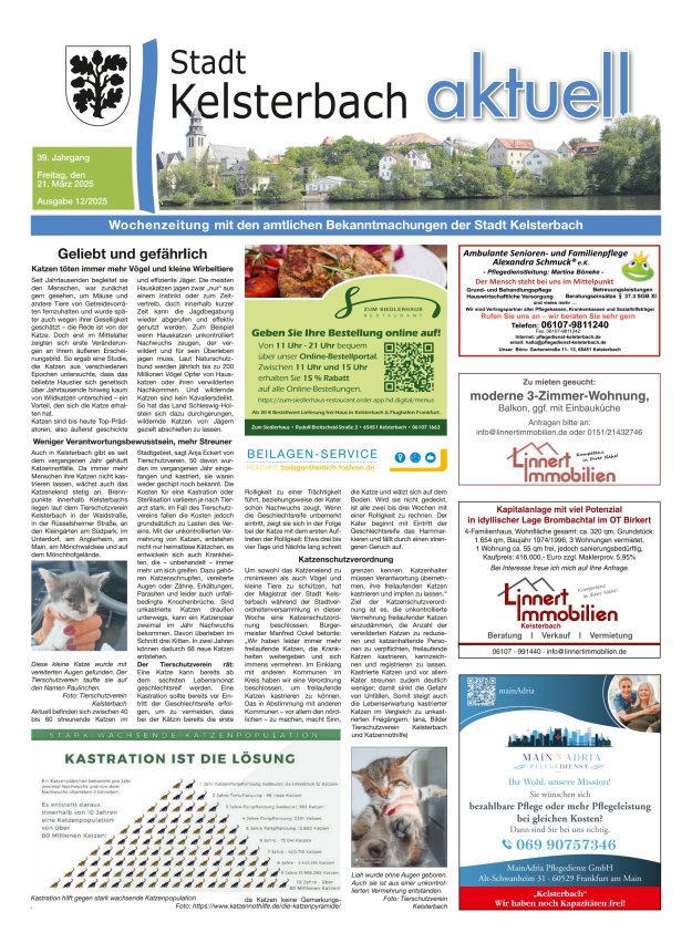 Kelsterbach aktuell Titelblatt 12/2025