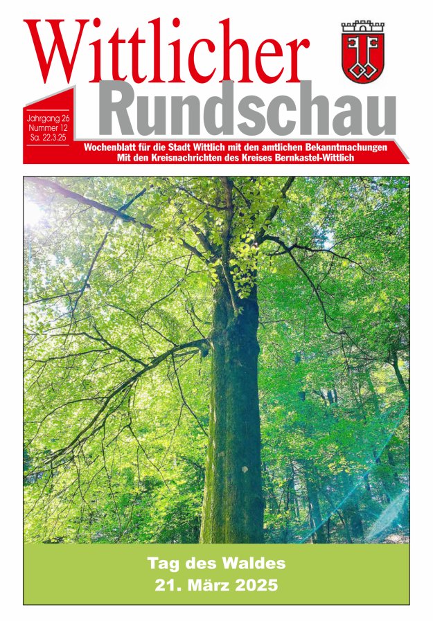 Wittlicher Rundschau Titelblatt 12/2025