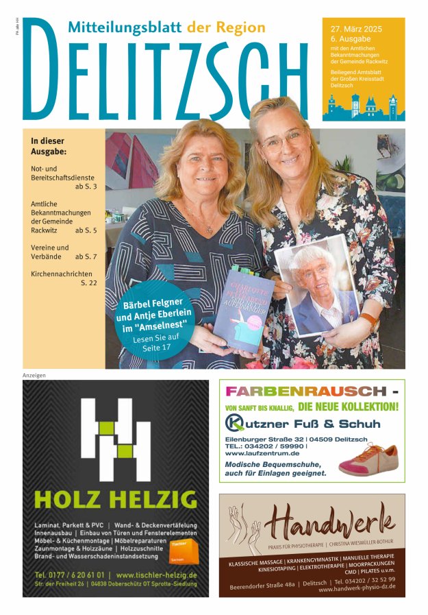Mitteilungsblatt der Region Delitzsch Titelblatt 06/2025