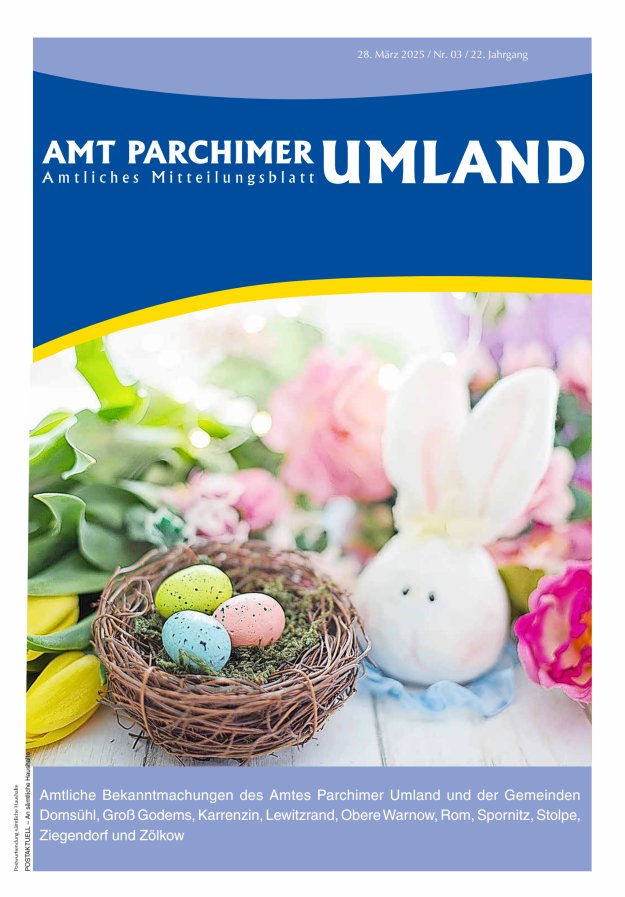 Amt Parchimer Umland Titelblatt 03/2025