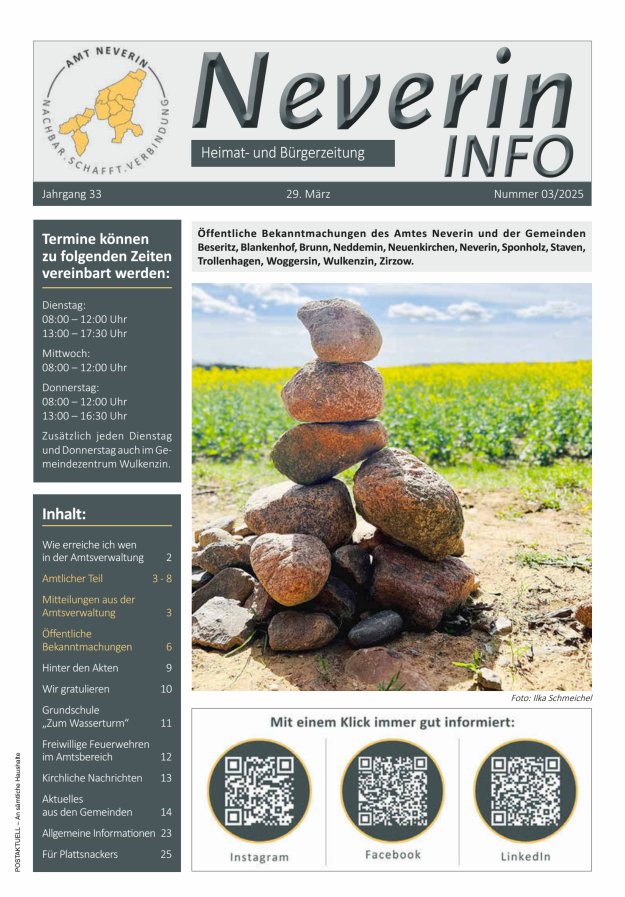 Neverin INFO Titelblatt 03/2025