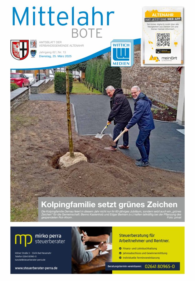 Mittelahr Bote Titelblatt 13/2025