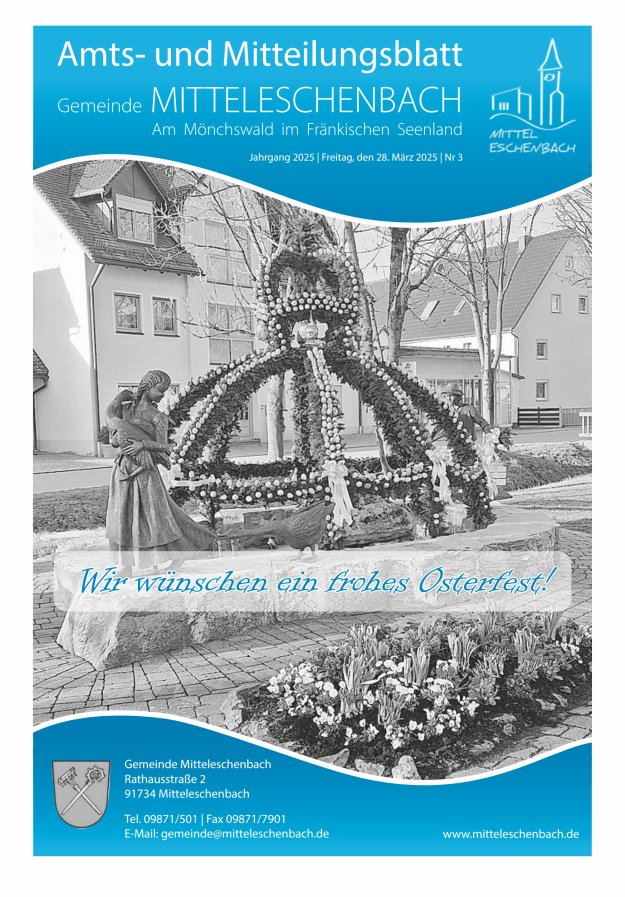 Amts- und Mitteilungsblatt Gemeinde Mitteleschenbach Titelblatt 03/2025