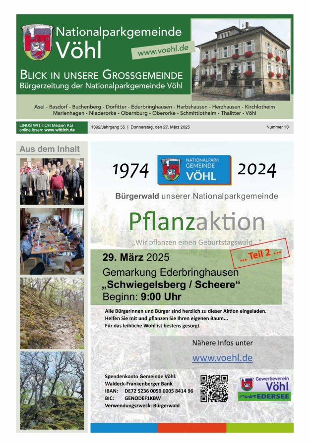 Blick in unsere Grossgemeinde Titelblatt 13/2025