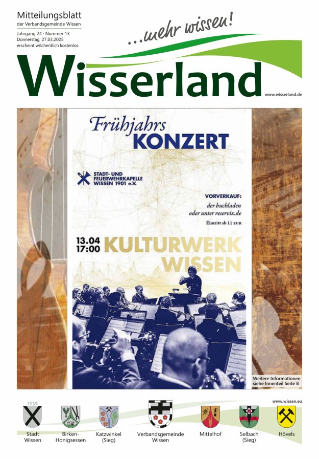 Mitteilungsblatt Wissen - Wisserland...mehr wissen! Titelblatt 13/2025