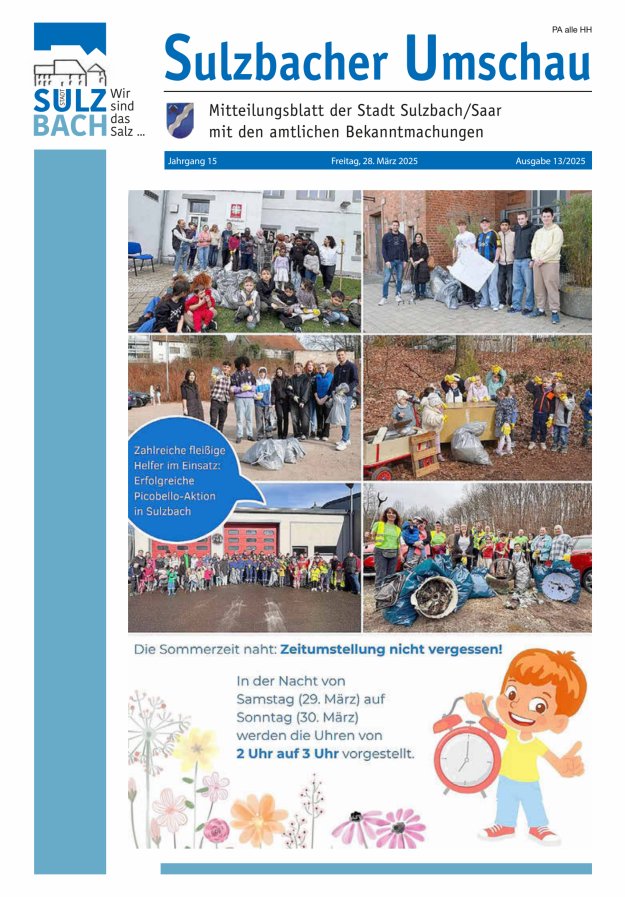 Sulzbacher Umschau Titelblatt 13/2025