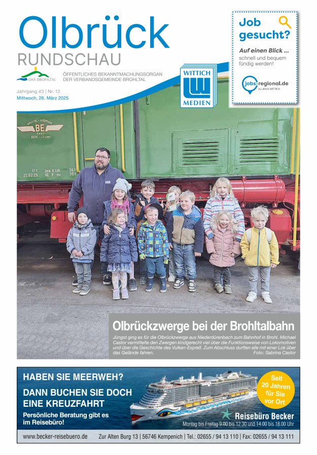Olbrück Rundschau Titelblatt 13/2025