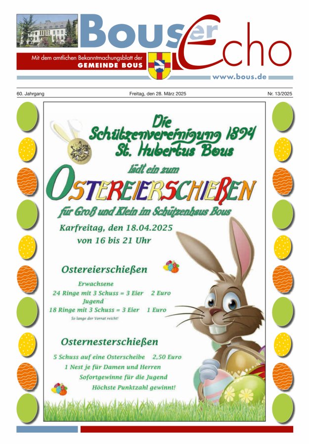 Bouser Echo Titelblatt 13/2025