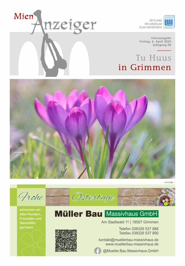 Mien Anzeiger Titelblatt 01/2025