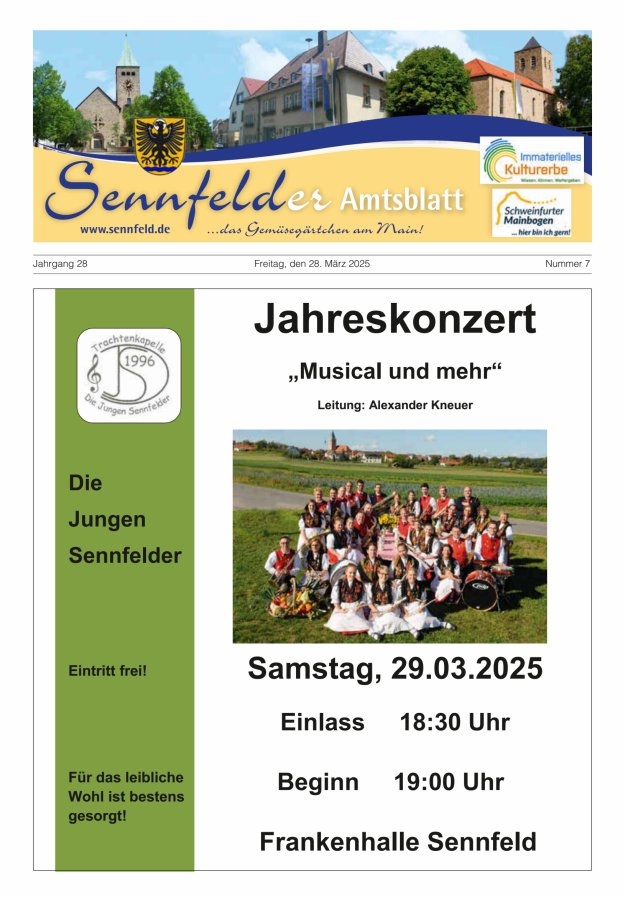 Sennfelder Amtsblatt Titelblatt 07/2025