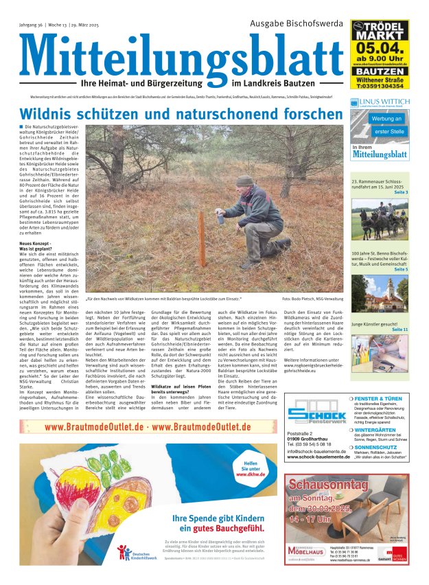 Mitteilungsblatt LK Bautzen Ausgabe Bischofswerda Titelblatt 12/2025