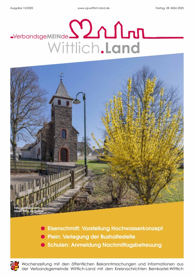 Mein Wittlich.Land Titelblatt 13/2025
