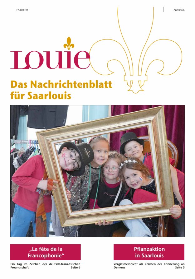 Louie - Nachrichtenblatt für Saarlouis Titelblatt 04/2025