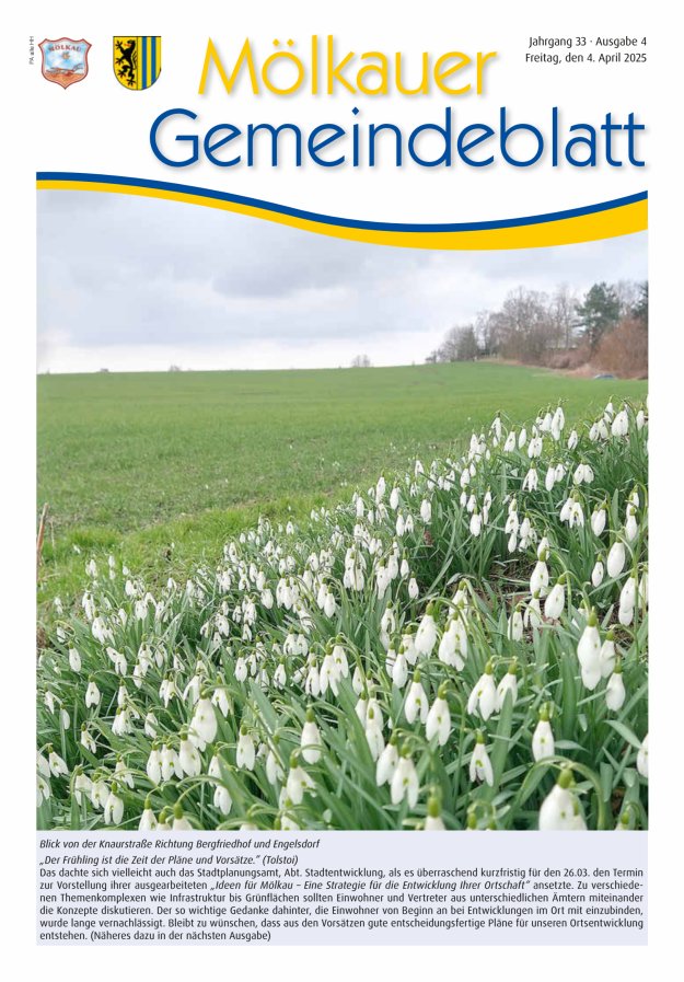 Mölkauer Gemeindeblatt Titelblatt 04/2025
