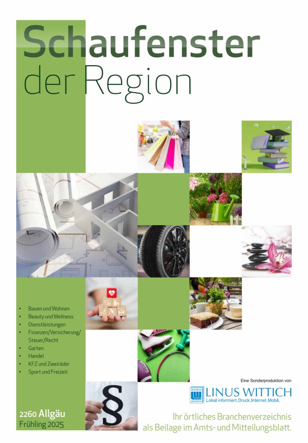 Schaufenster Allgäu Titelblatt 10/2025