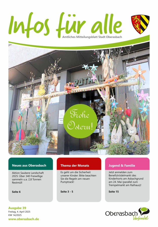 Stadt Oberasbach Titelblatt 39/2025