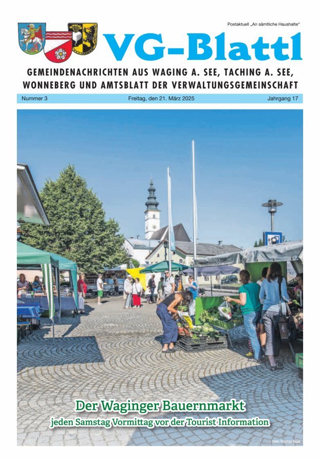 Gemeinde-Zeitung Waging a See Titelblatt 03/2025