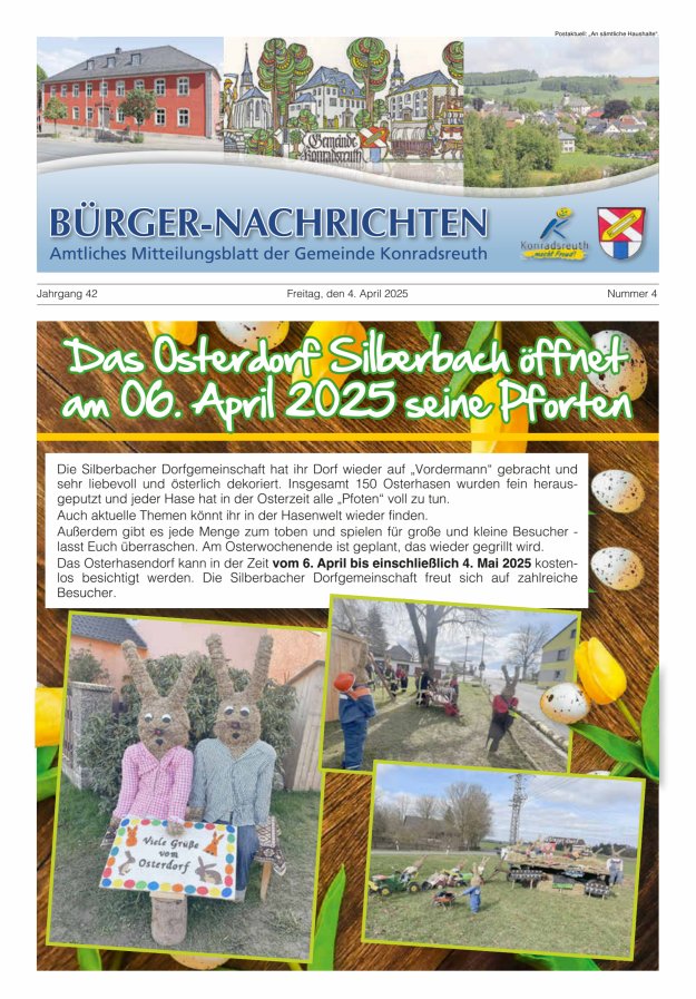 Bürger-Nachrichten Titelblatt 04/2025