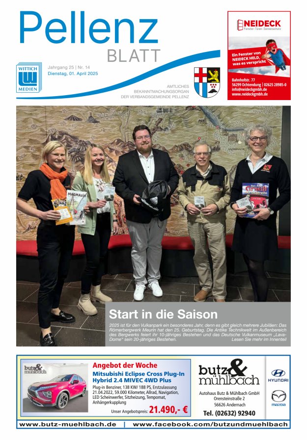 Pellenzblatt Titelblatt 14/2025