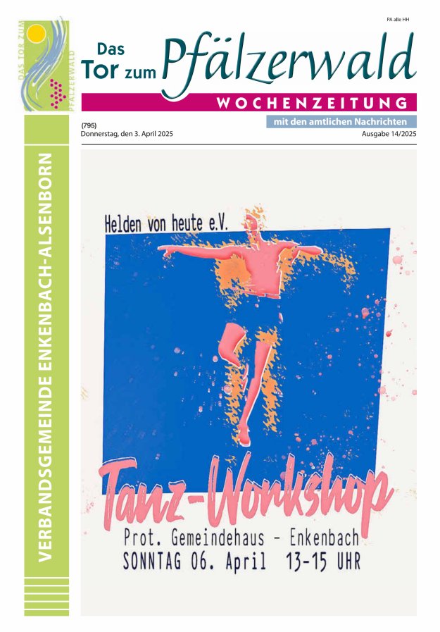 Das Tor zum Pfälzer Wald - VG Enkenbach-Alsenborn Titelblatt 14/2025