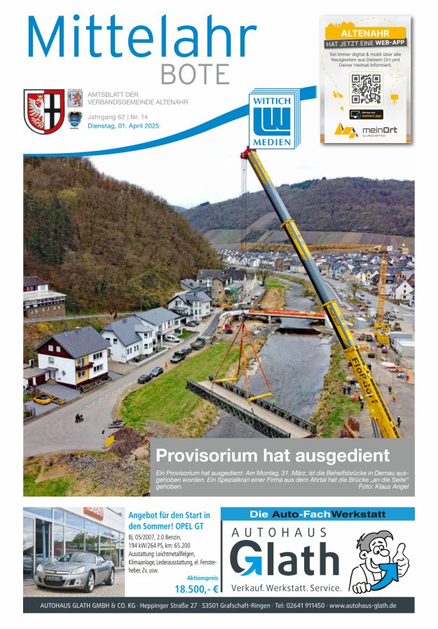 Mittelahr Bote Titelblatt 14/2025
