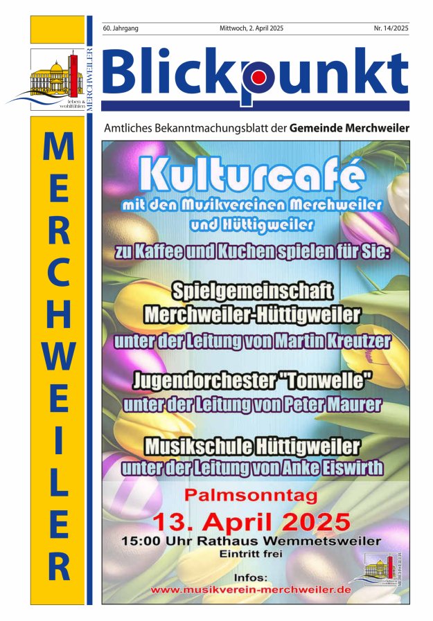 Blickpunkt Merchweiler Titelblatt 14/2025