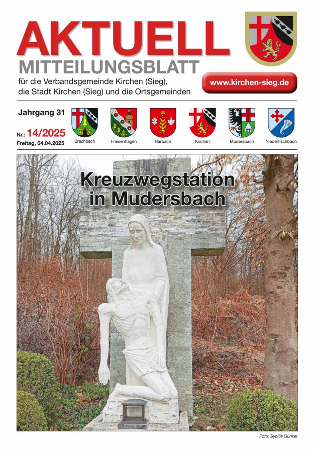 Aktuell - Mitteilungsblatt für die VG Kirchen (Sieg) Titelblatt 14/2025
