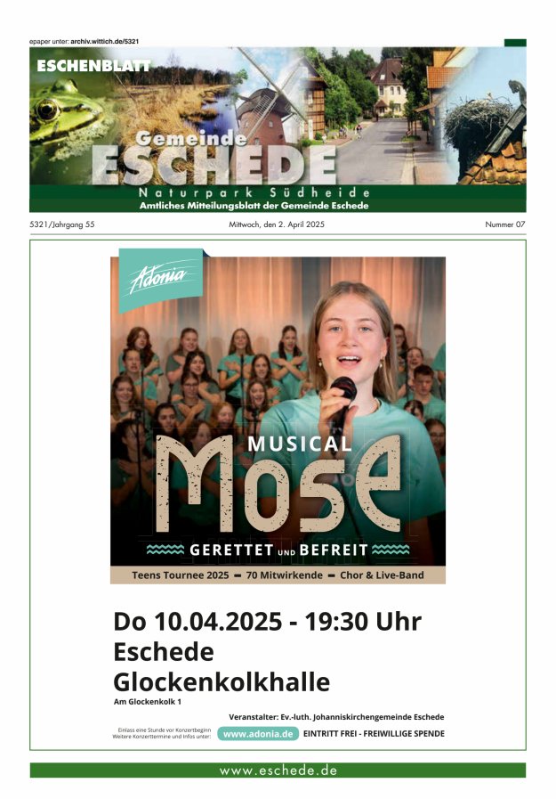 Eschenblatt Titelblatt 07/2025