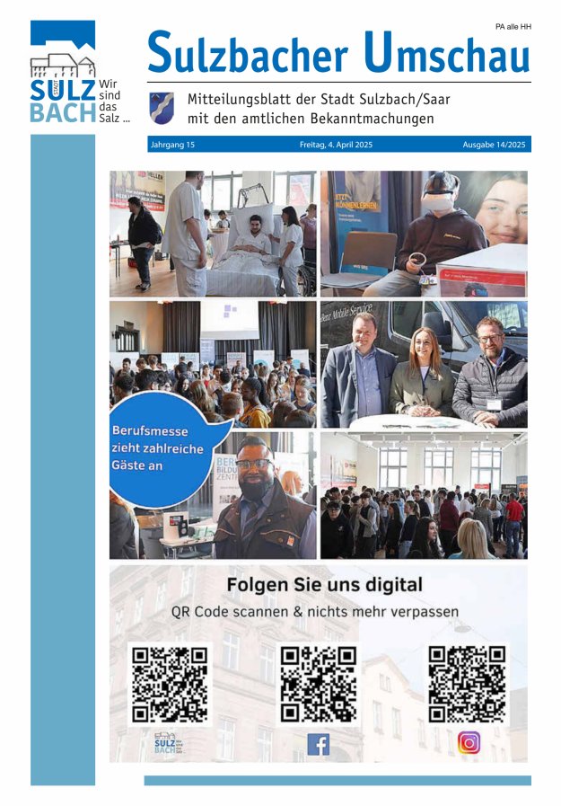 Sulzbacher Umschau Titelblatt 14/2025