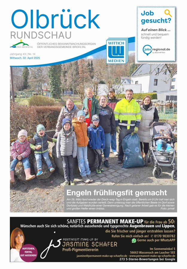 Olbrück Rundschau Titelblatt 14/2025