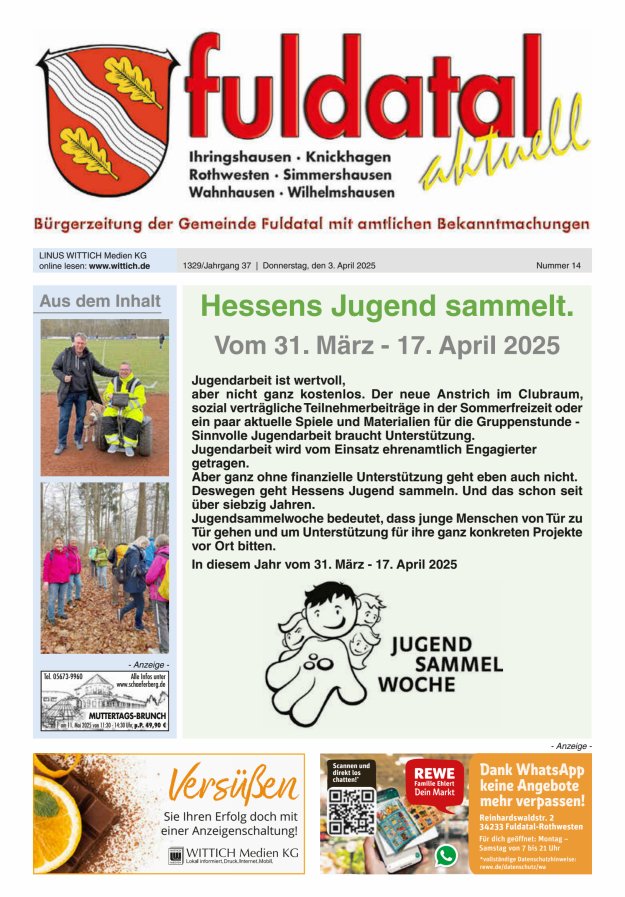 Fuldatal aktuell Titelblatt 14/2025