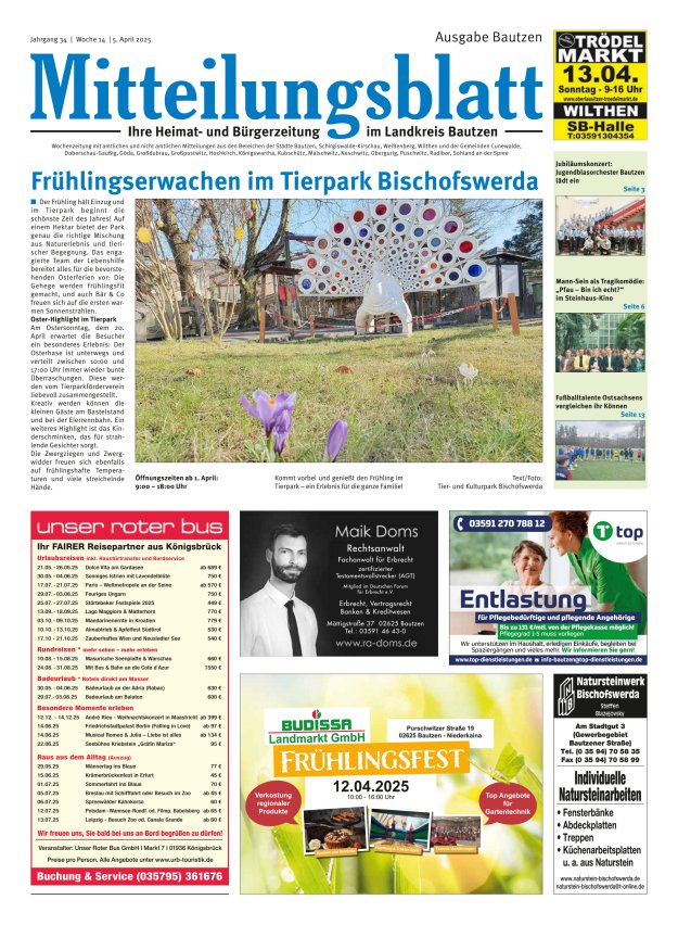 Mitteilungsblatt LK Bautzen Ausgabe Bautzen Titelblatt 13/2025