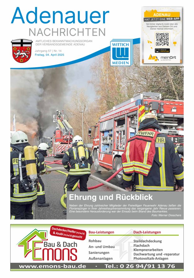 Adenauer Nachrichten Titelblatt 14/2025