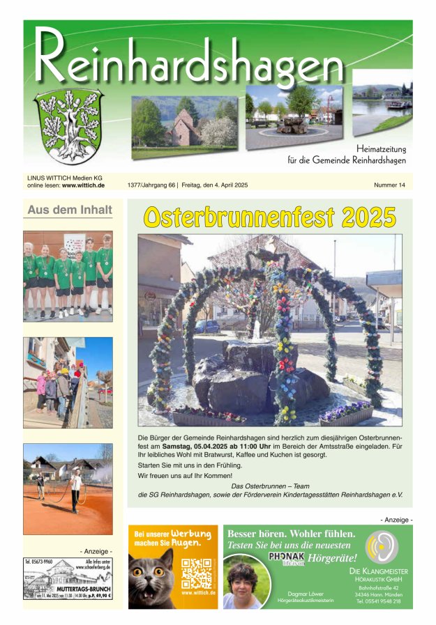 Unser Blättchen Titelblatt 14/2025