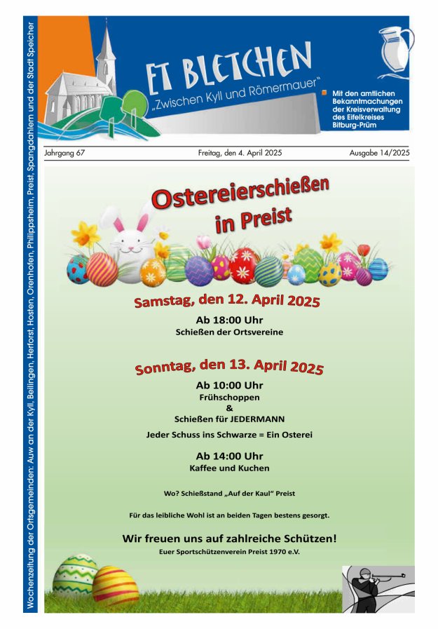 Et Bletchen VG Speicher Titelblatt 14/2025