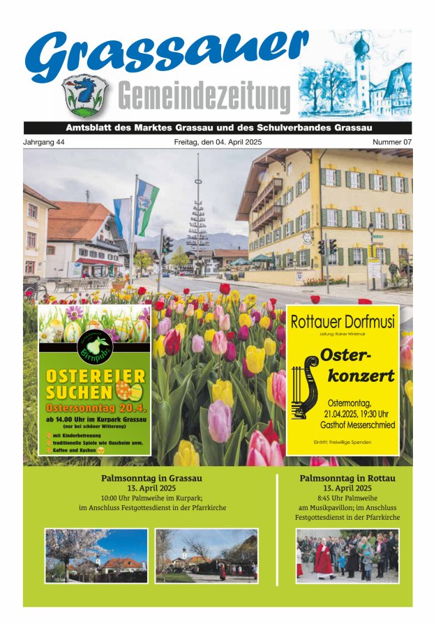 Grassauer Gemeindezeitung Titelblatt 07/2025