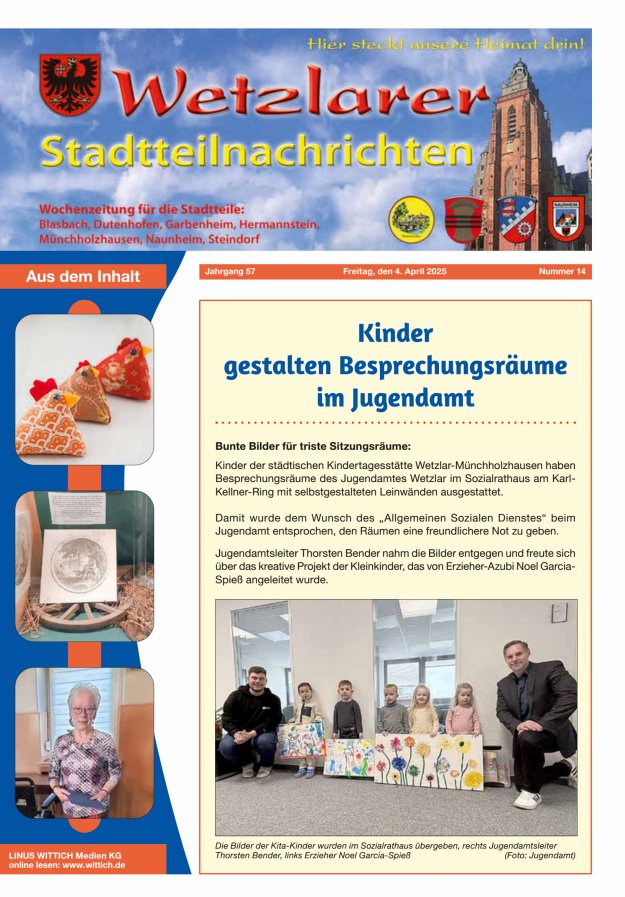 Wetzlarer Stadtteilnachrichten Titelblatt 14/2025