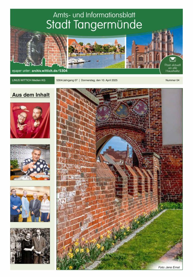 Tangermünde Titelblatt 04/2025