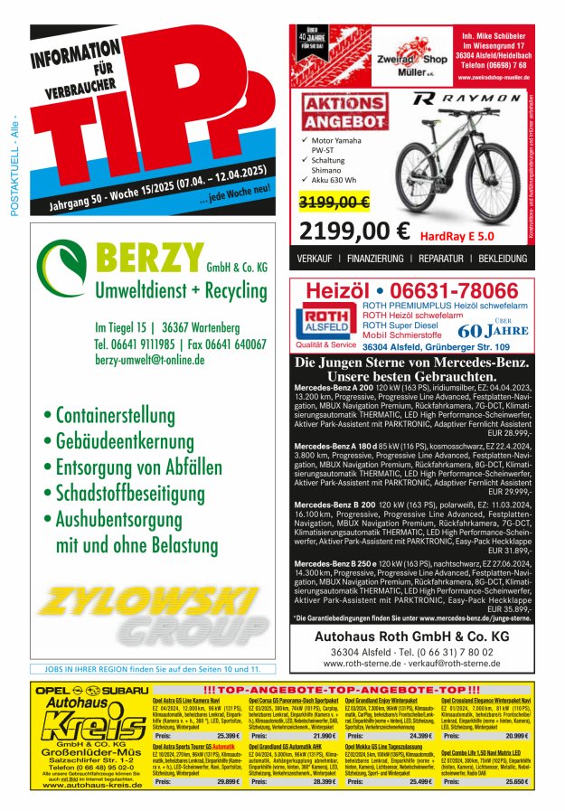Tipp Vogelsberg Titelblatt 15/2025
